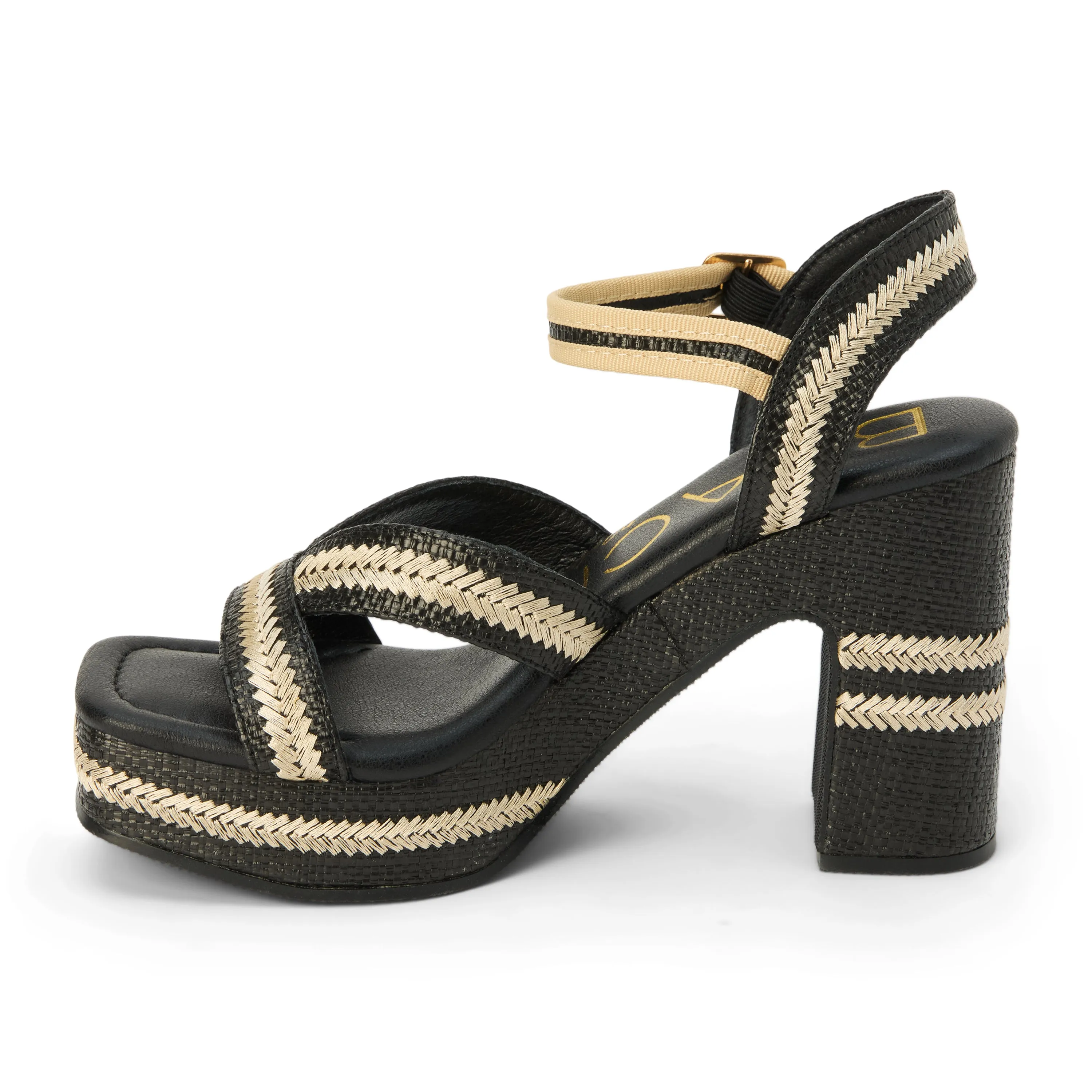 Addie Black Base Heel