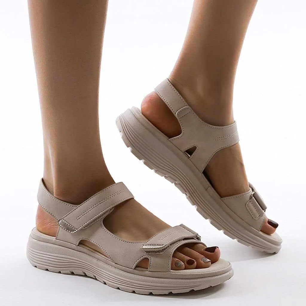 Adjustable Strap Sandals with Cushioned Comfort Sole
