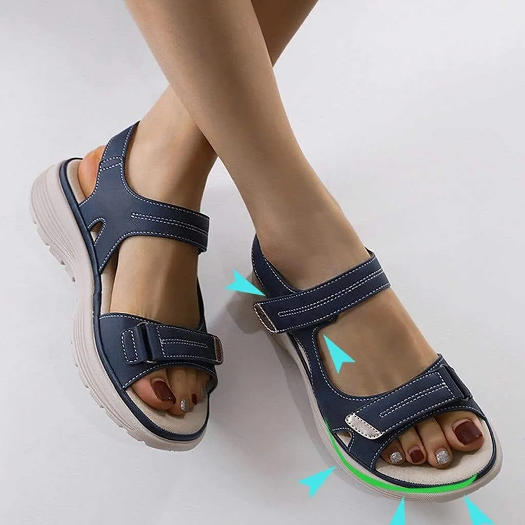 Adjustable Strap Sandals with Cushioned Comfort Sole