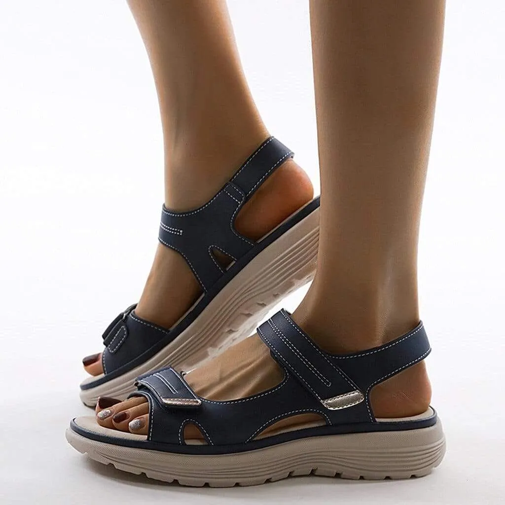 Adjustable Strap Sandals with Cushioned Comfort Sole