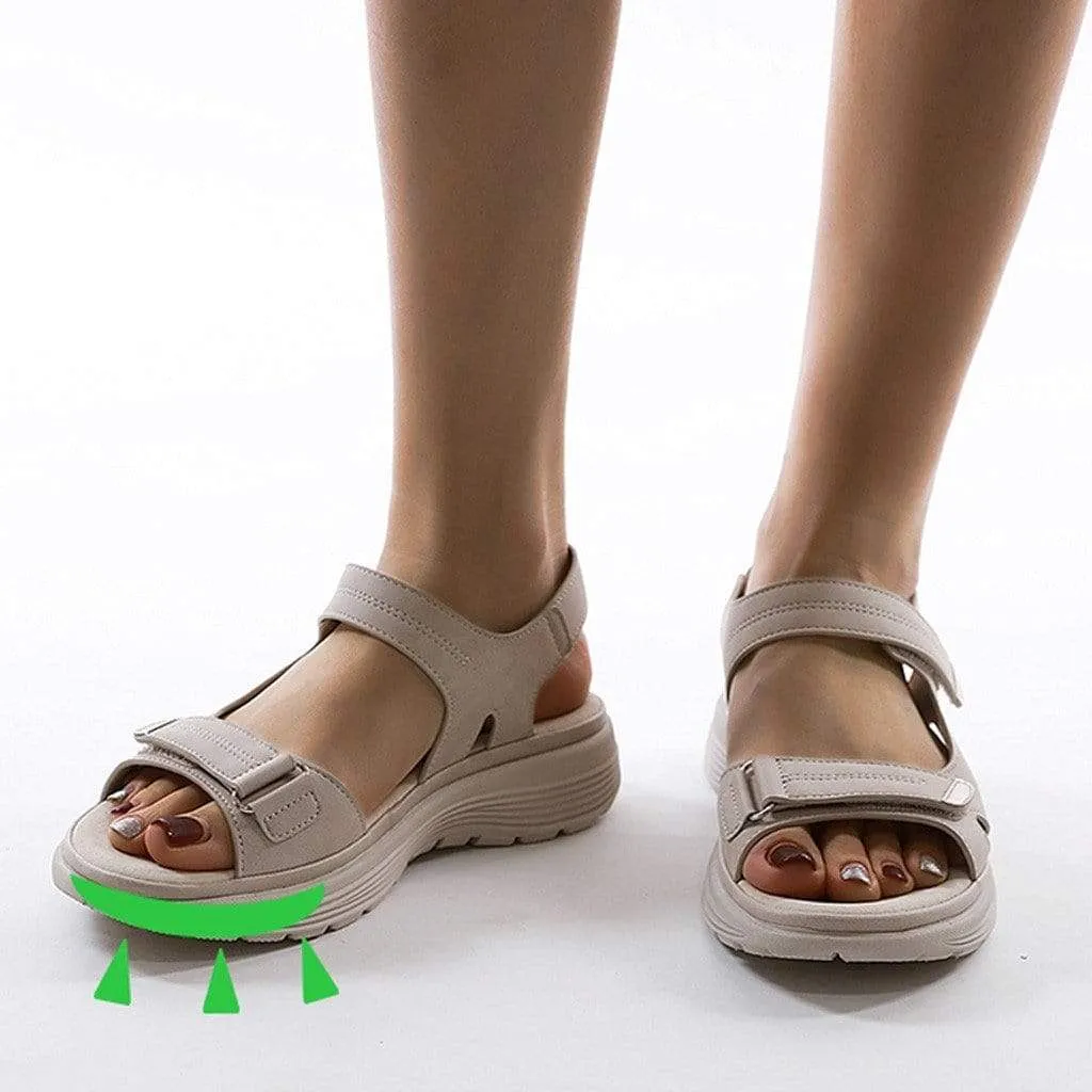Adjustable Strap Sandals with Cushioned Comfort Sole