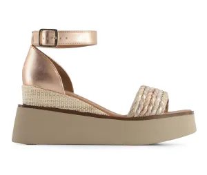 Andrea Women's Ultra Light Platform and Wedge Ankle Strap Sandals 67543