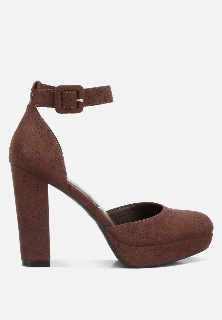 Ankle Strap Platform Heel Sandals By Ruw