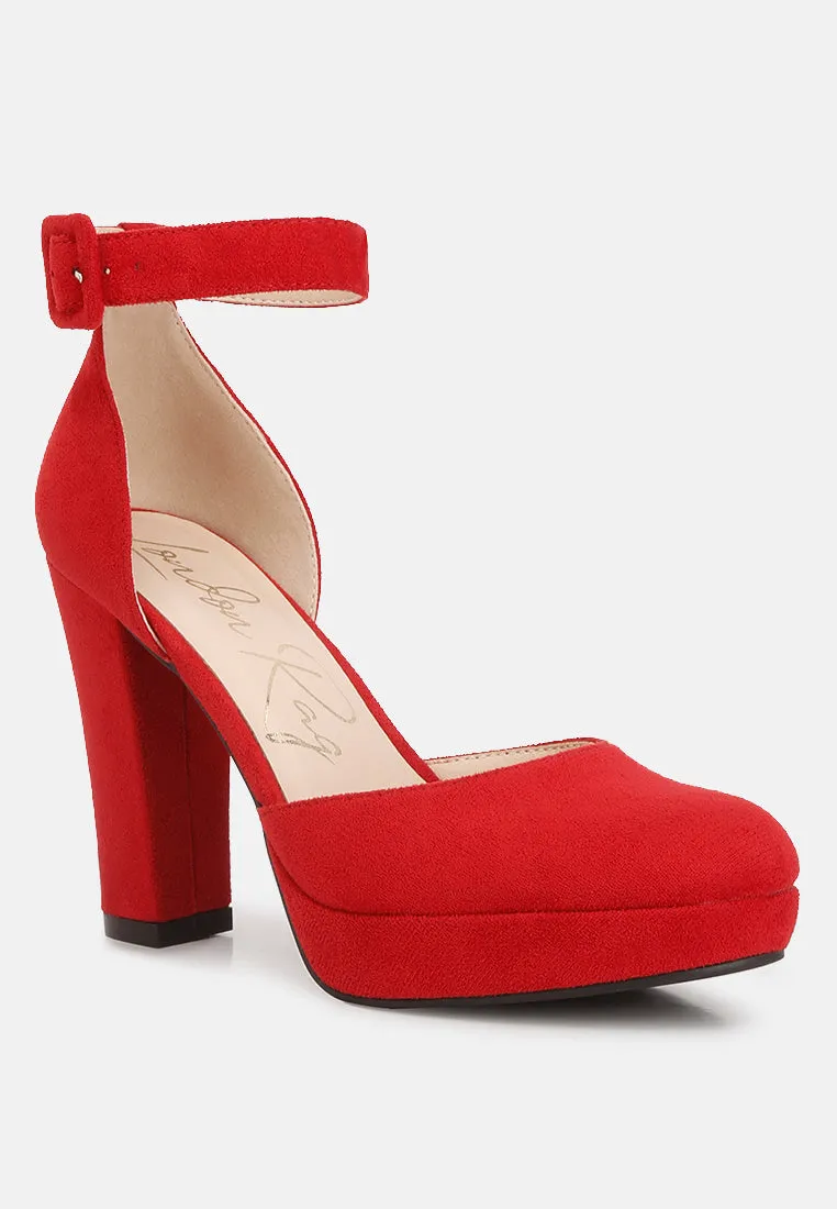 Ankle Strap Platform Heel Sandals By Ruw