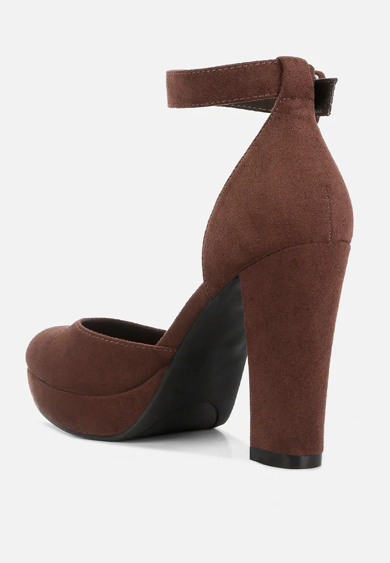 Ankle Strap Platform Heel Sandals By Ruw