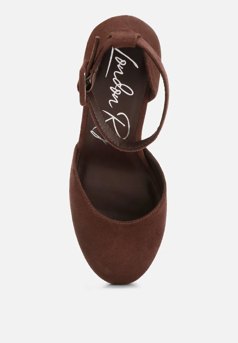 Ankle Strap Platform Heel Sandals By Ruw