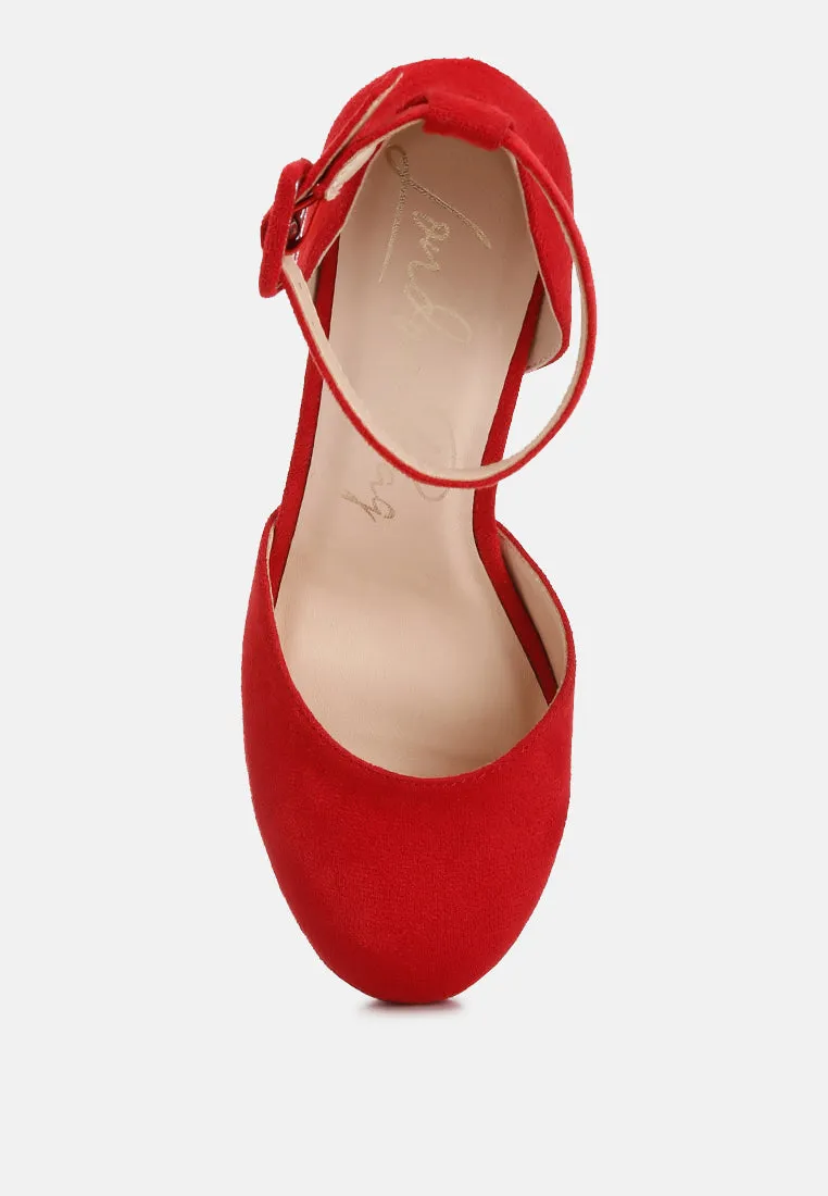 Ankle Strap Platform Heel Sandals By Ruw