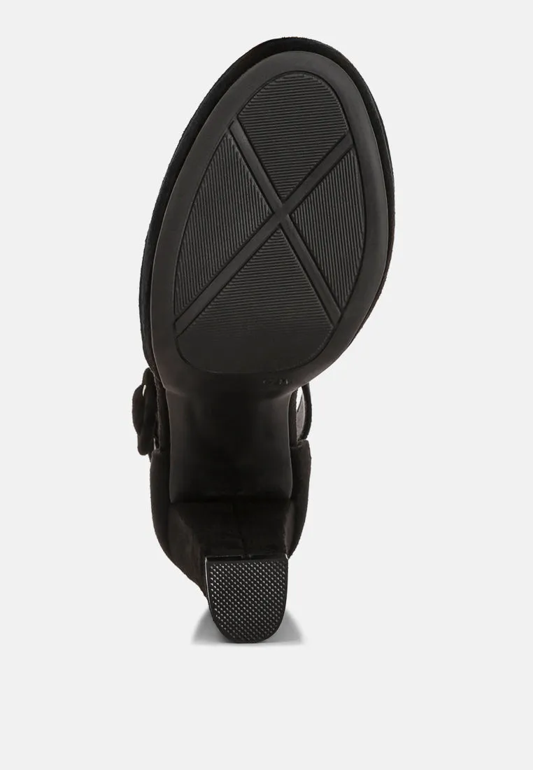 Ankle Strap Platform Heel Sandals By Ruw