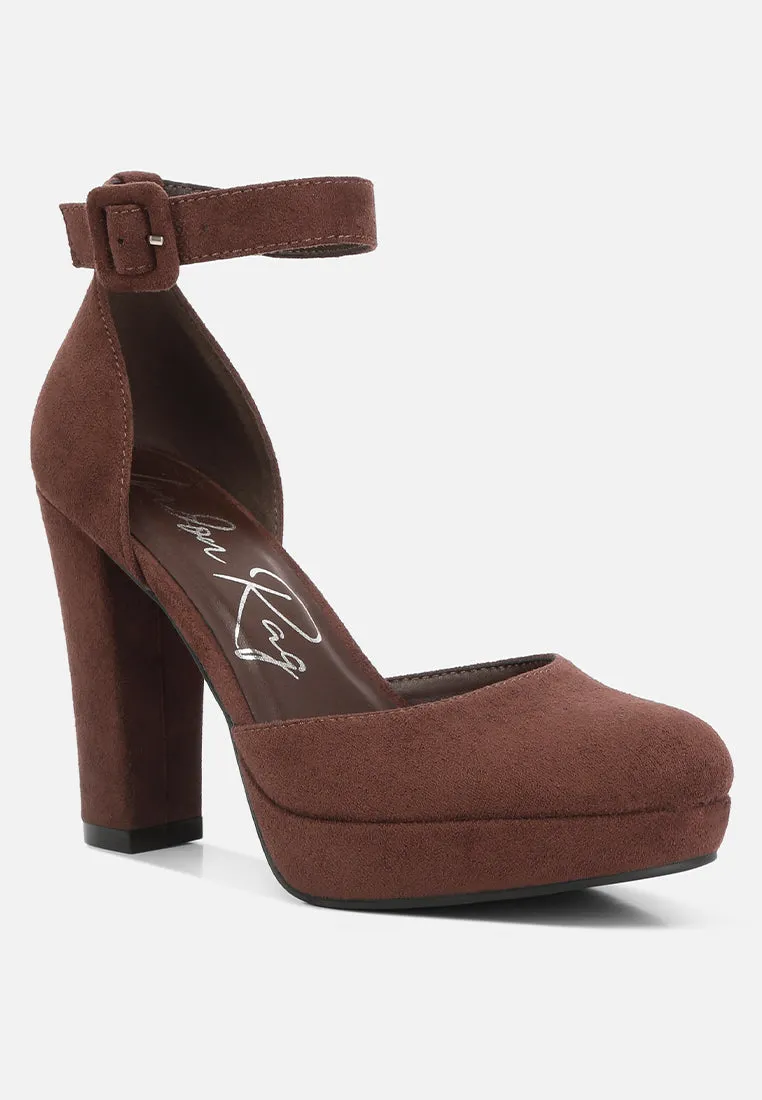 Ankle Strap Platform Heel Sandals By Ruw