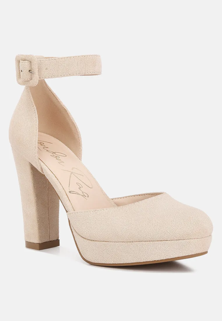 Ankle Strap Platform Heel Sandals By Ruw