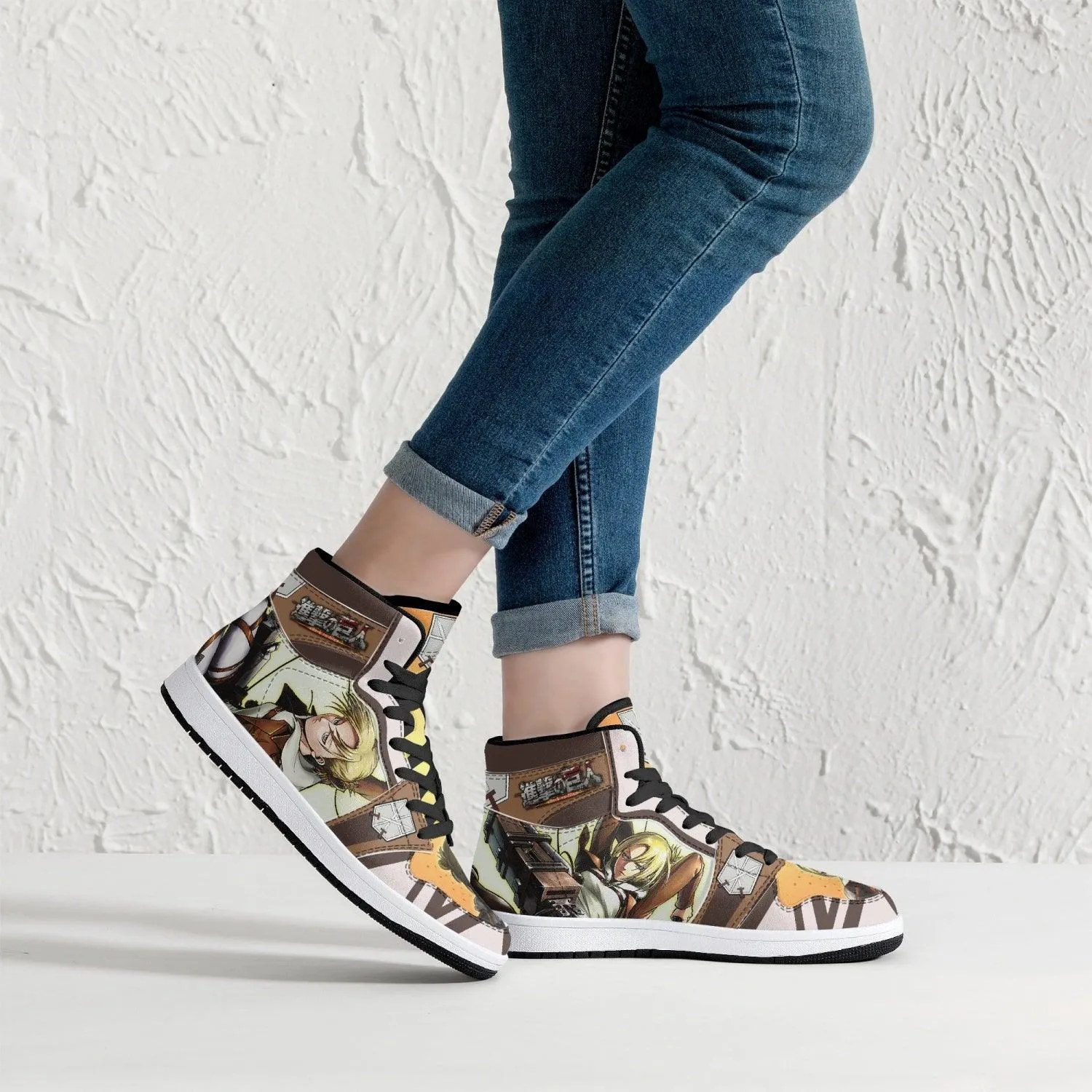 Annie Leonhart Training Corps Attack on Titan Mid 1 Basketball Shoes