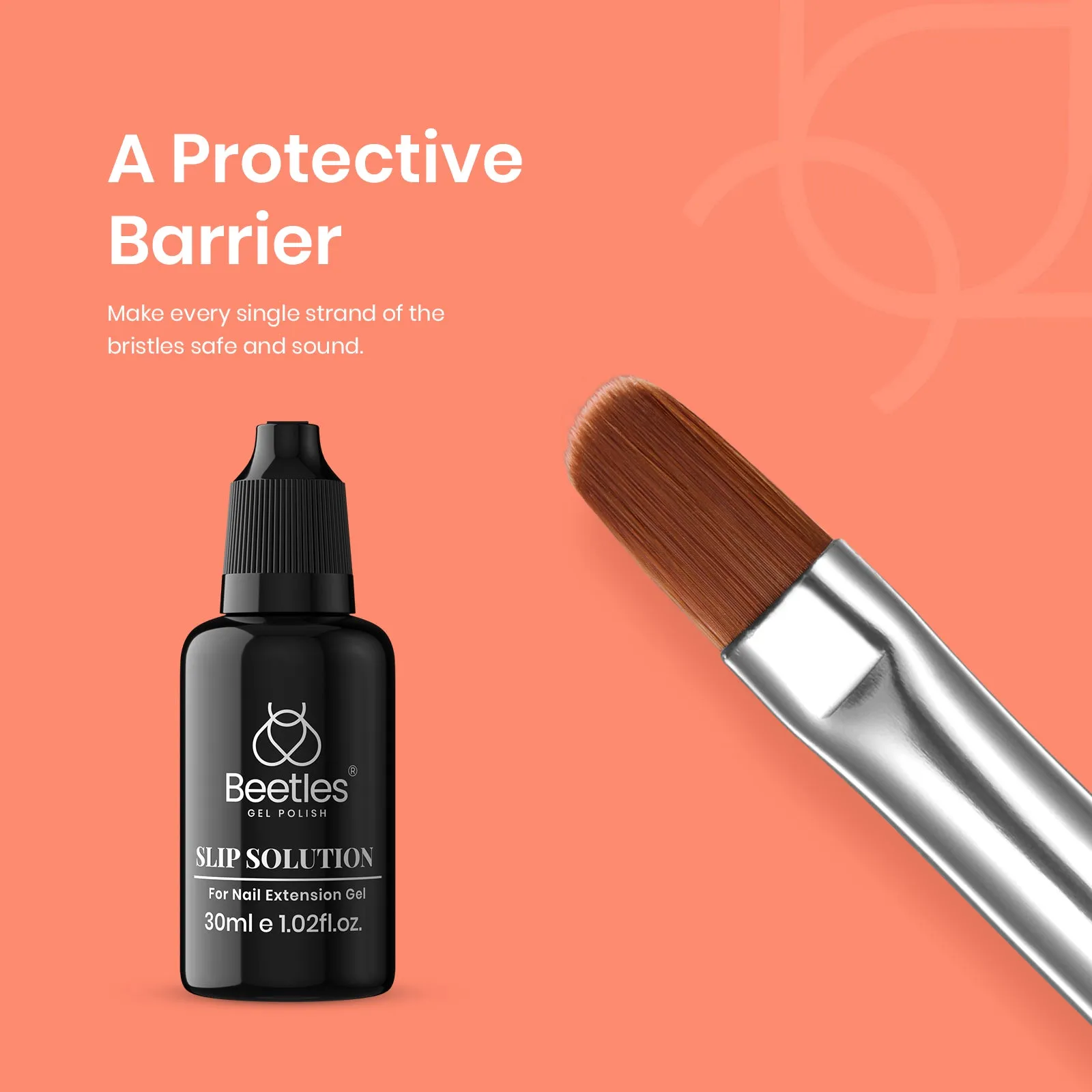 Anti-Stick Poly Nail Gel Slip Solution for Nail Extension Gel | 30ML