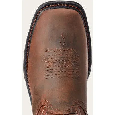 Ariat Men's Big Rig Soft Toe Waterproof Western Work Boot - Brown - 10033991