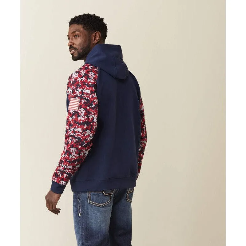 Ariat Men's DuraStretch Flame Resist Work Hoodie Patriot - 10041617