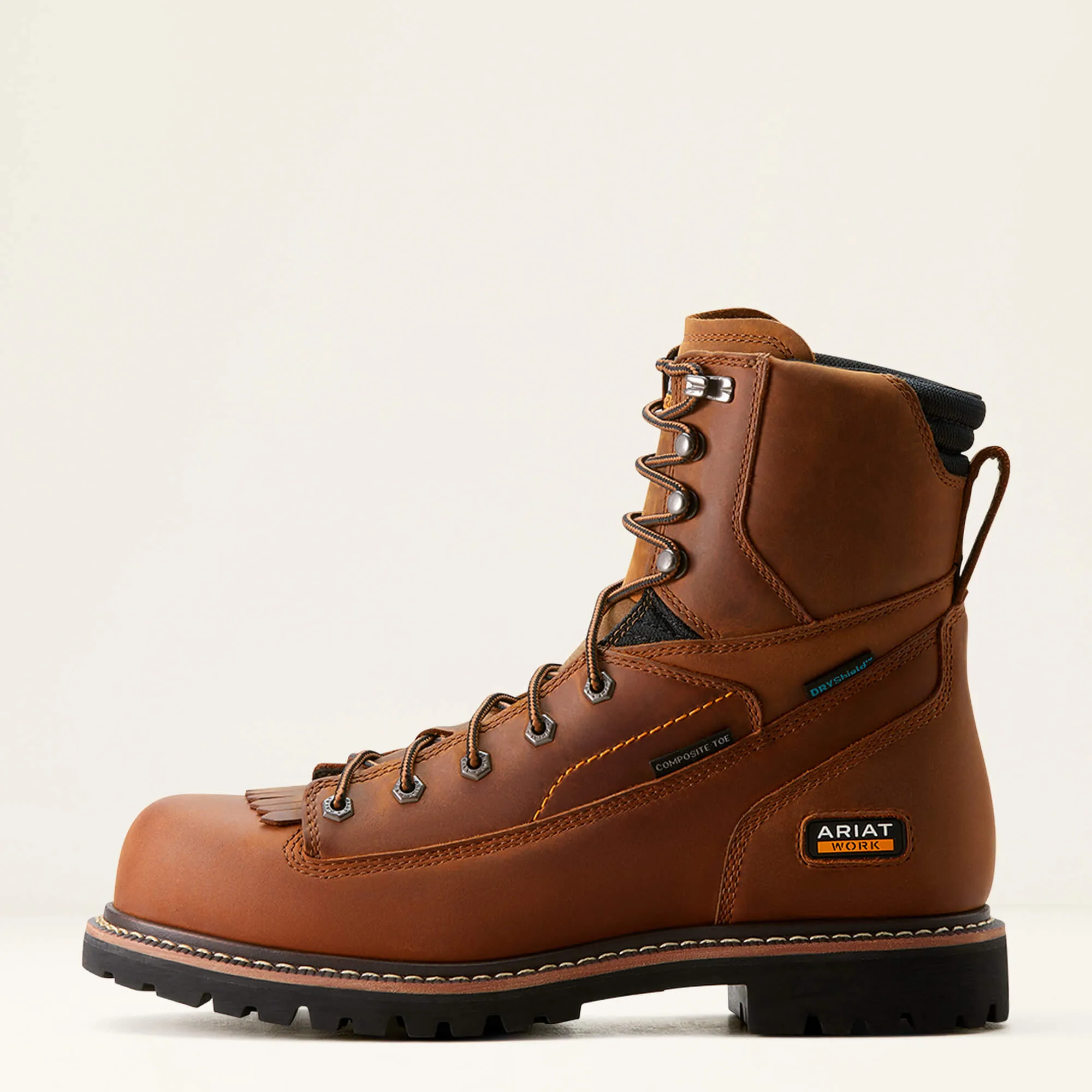 Ariat Men's Longview Shock Shield 8" Comp Toe WP Work Boot - 10053817