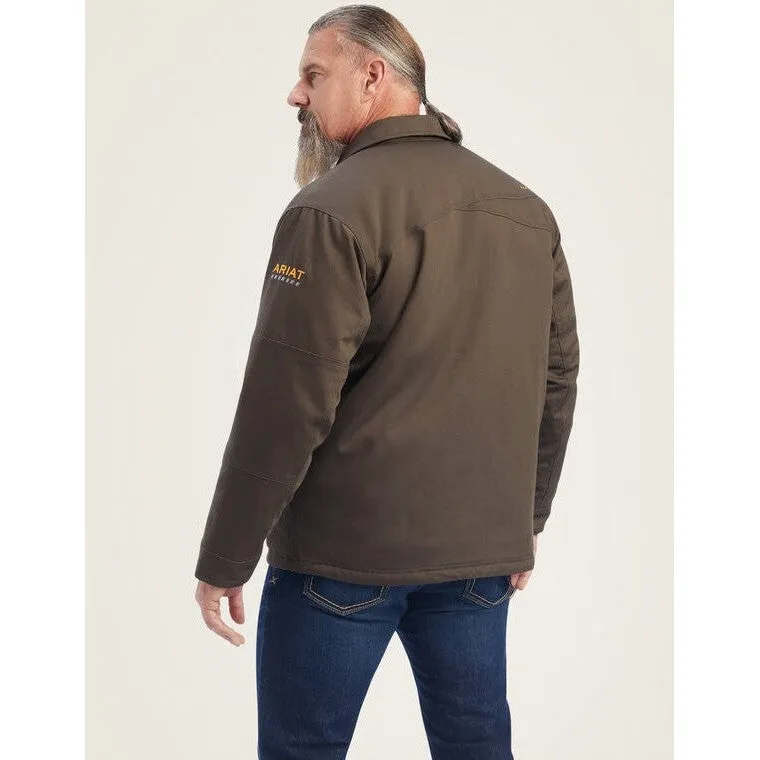 Ariat Men's Rebar DuraCanvas Sherpa-Lined Work Coat Wren - 10041506