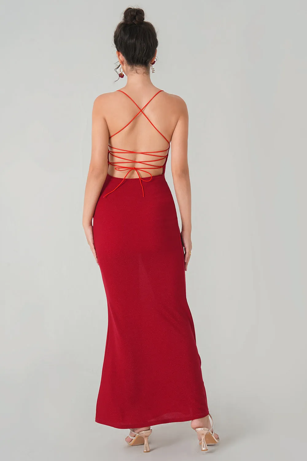 Backless Bodycon Maxi Dress