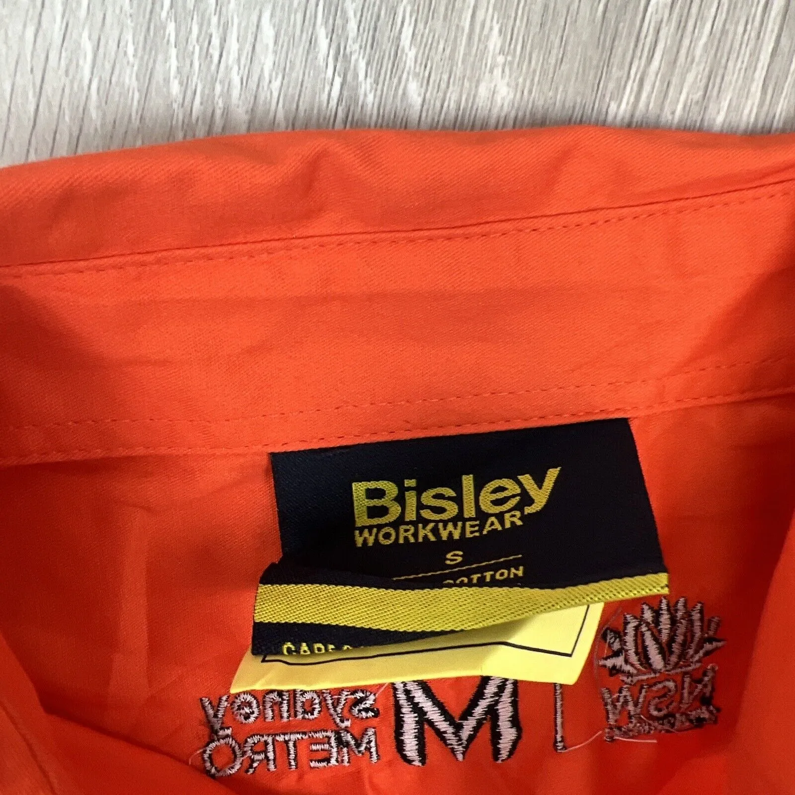 Bisley Workewear Long Sleeve Button Up UPF50  Reflective Tape Size Small (New)