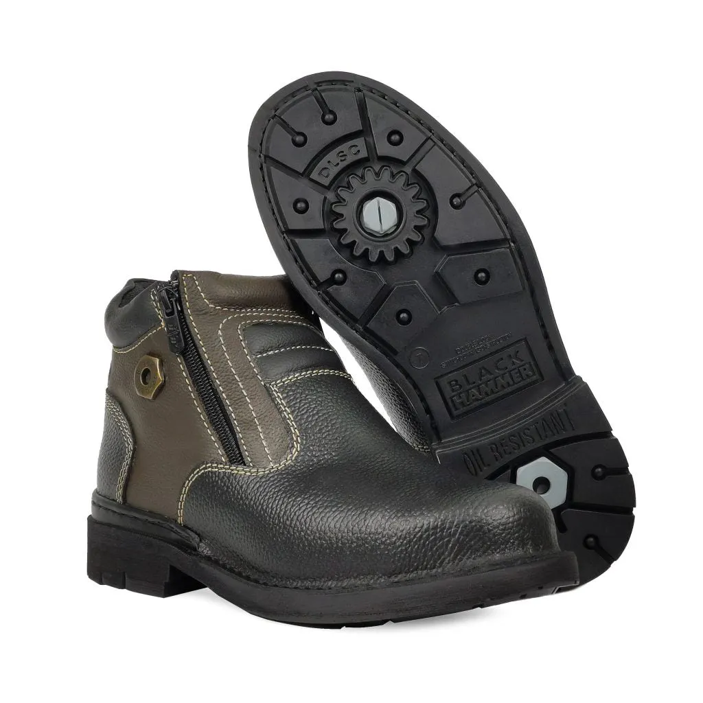 Black Hammer Men 4000 Series Mid Cut Safety Shoes BH 4891