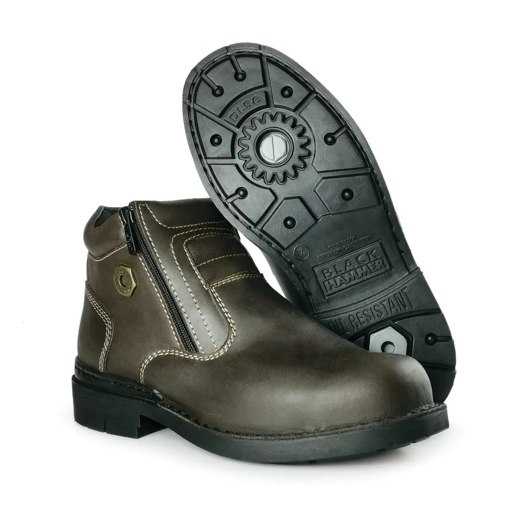 Black Hammer Men 4000 Series Mid Cut Safety Shoes BH 4891