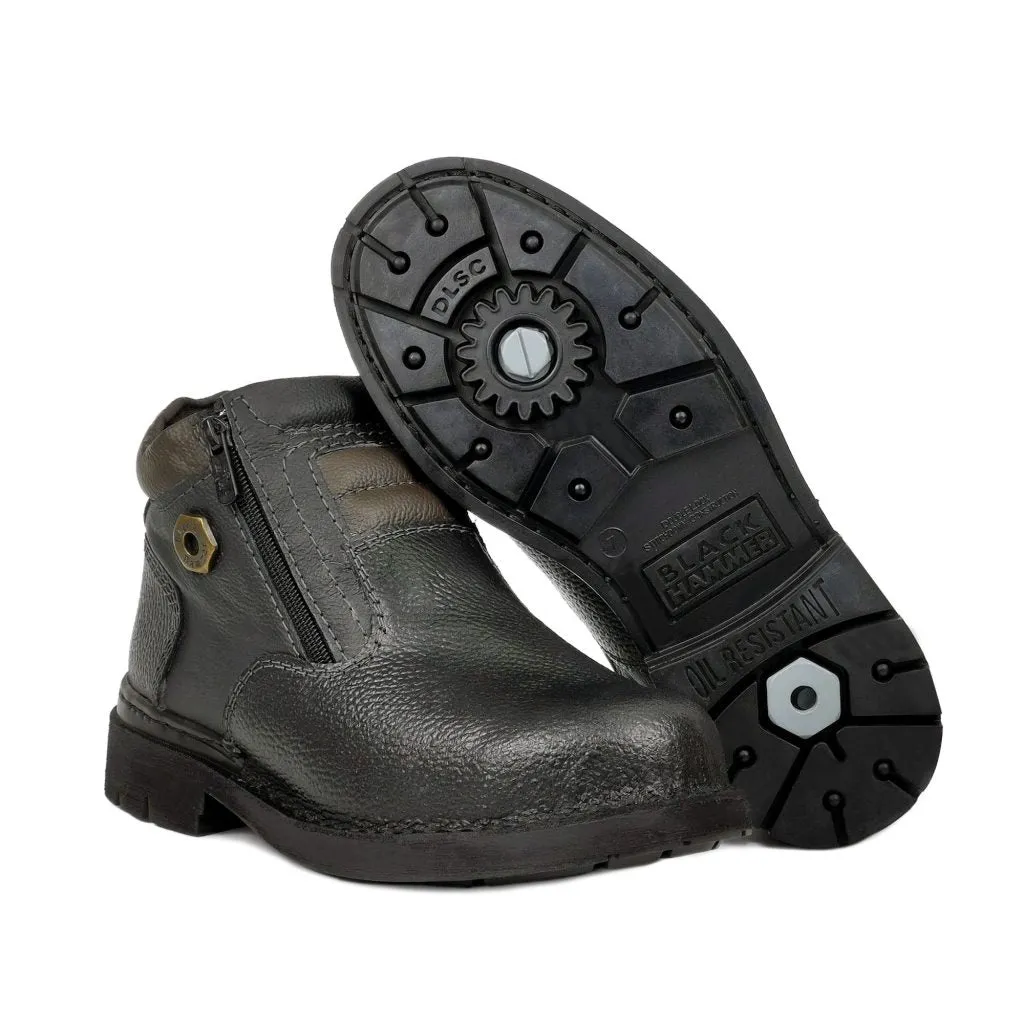 Black Hammer Men 4000 Series Mid Cut Safety Shoes BH 4891