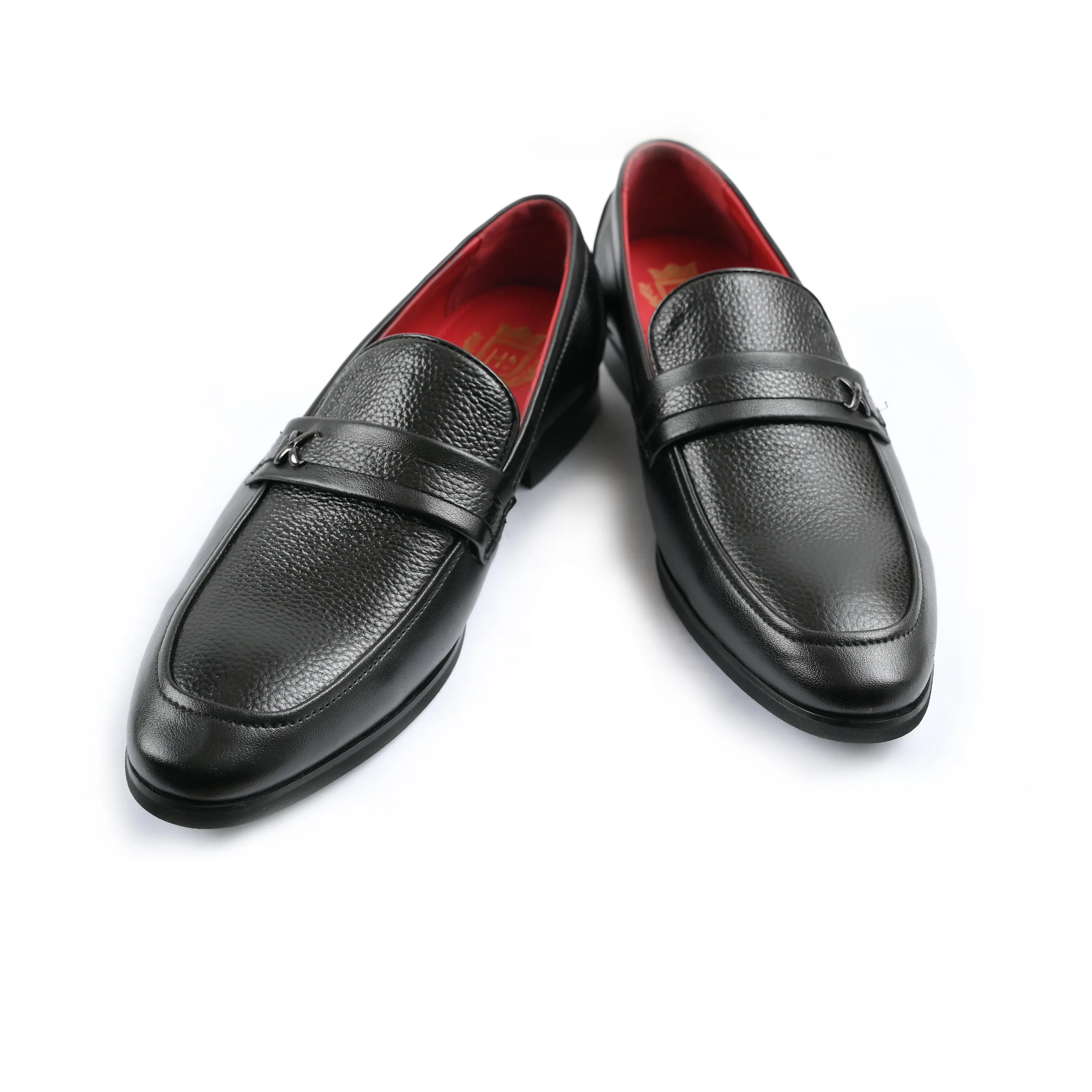 BLACK MILT TEXTURED SHOES