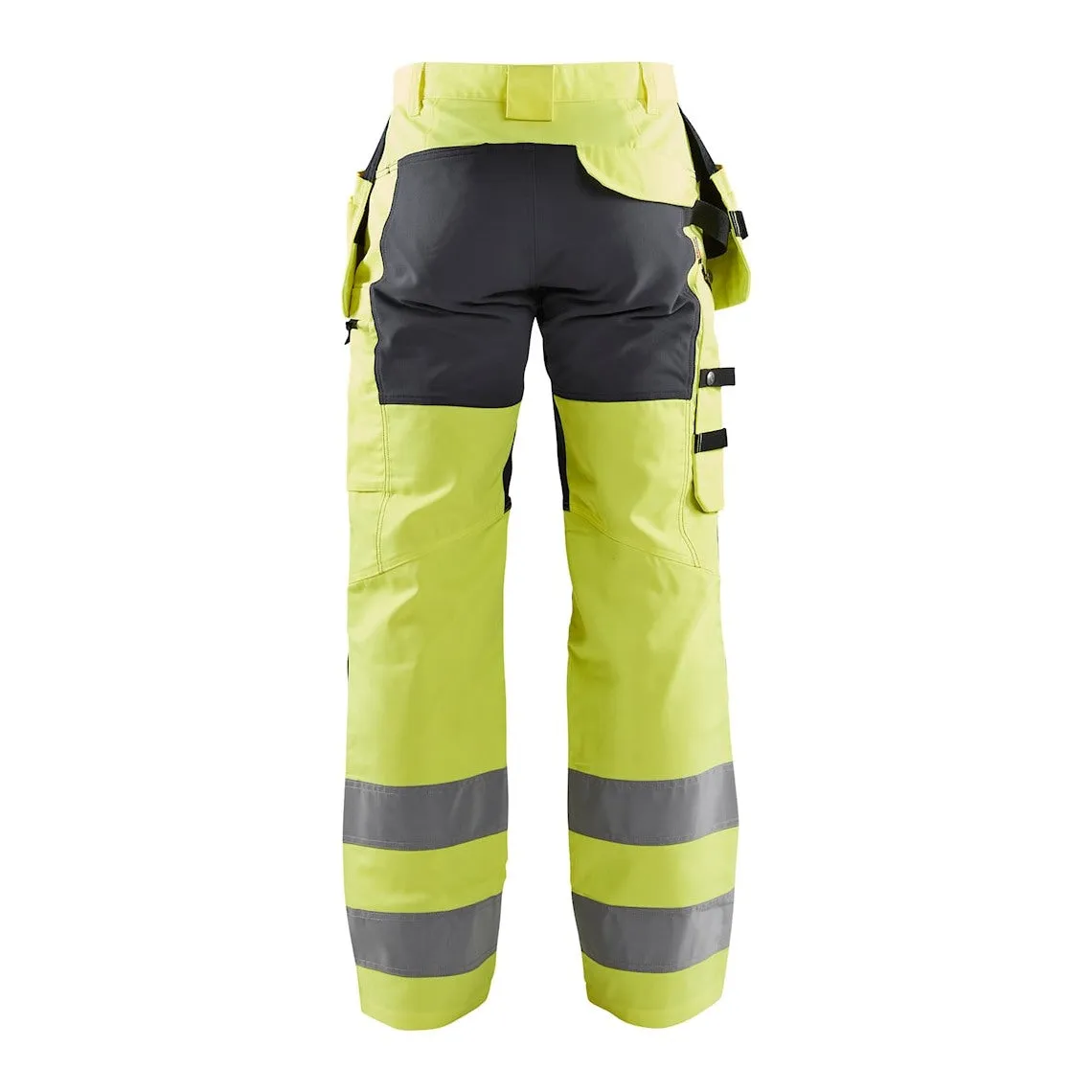Blaklader Hi-Vis Trousers with Stretch 1552 - Hi-Vis Yellow/Mid Grey