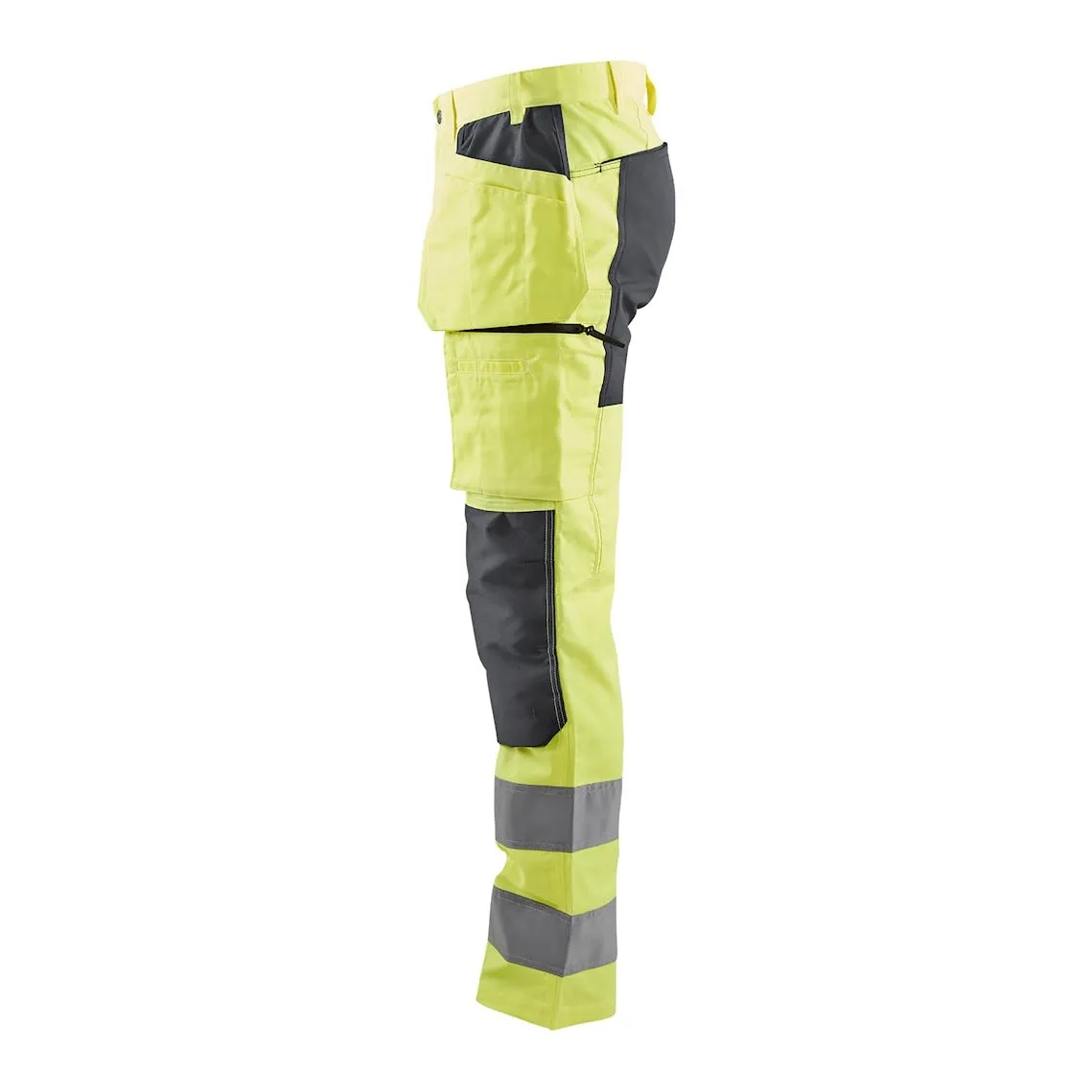 Blaklader Hi-Vis Trousers with Stretch 1552 - Hi-Vis Yellow/Mid Grey