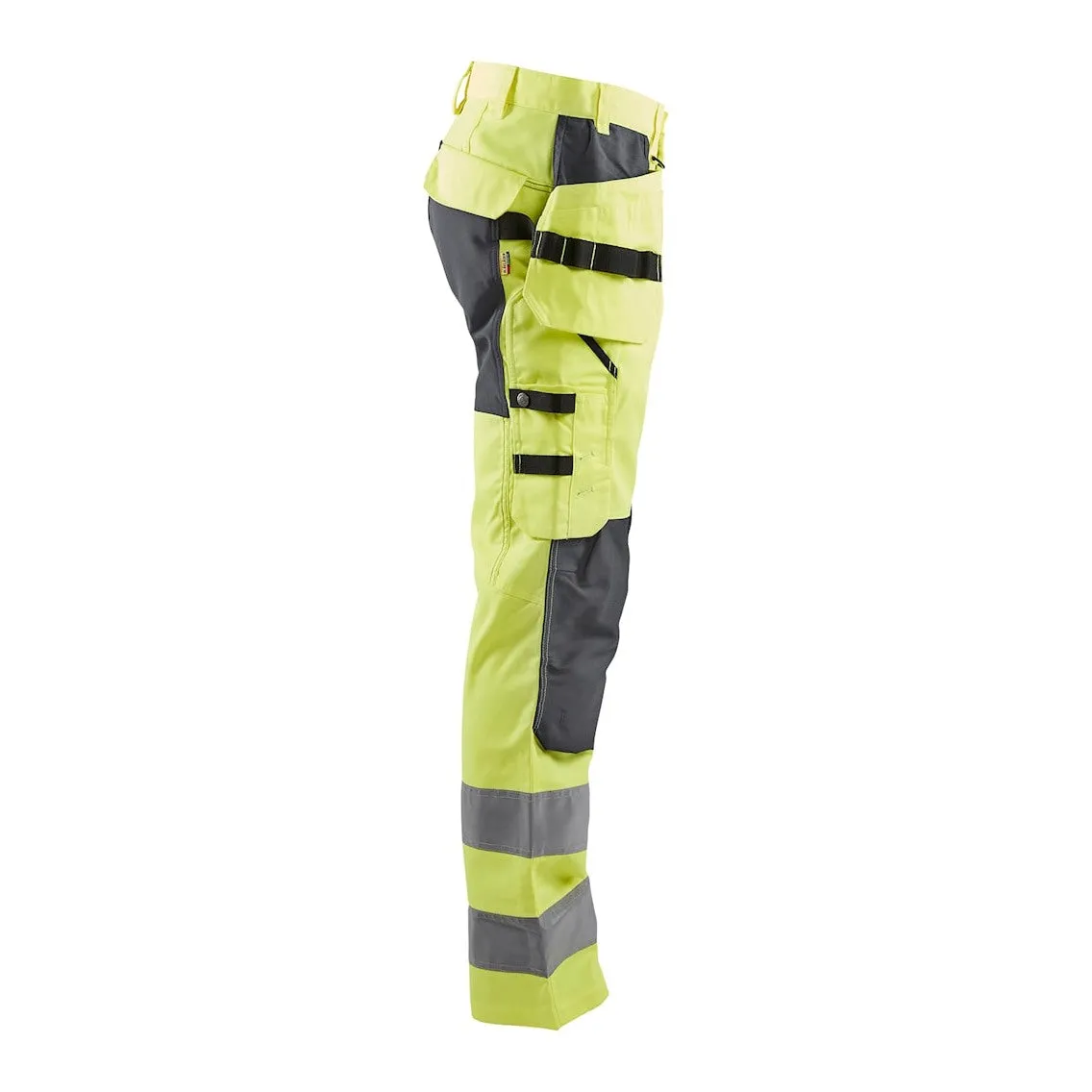 Blaklader Hi-Vis Trousers with Stretch 1552 - Hi-Vis Yellow/Mid Grey