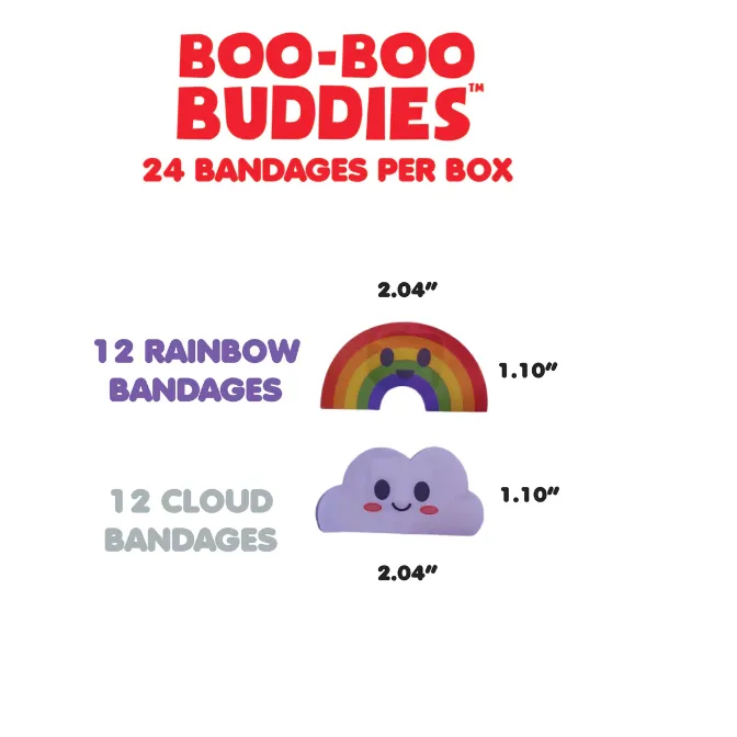 Boo-Boo Buddies Sterile Adhesive Bandages - Rainbow   Cloud