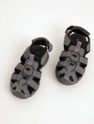 Boys Closed Toe Adventure Shoe - Grey