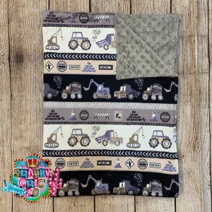 Boy's Work Zone Blanket