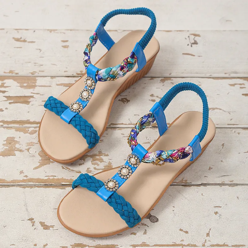 Braided Sandals Summer Beach Shoes Women