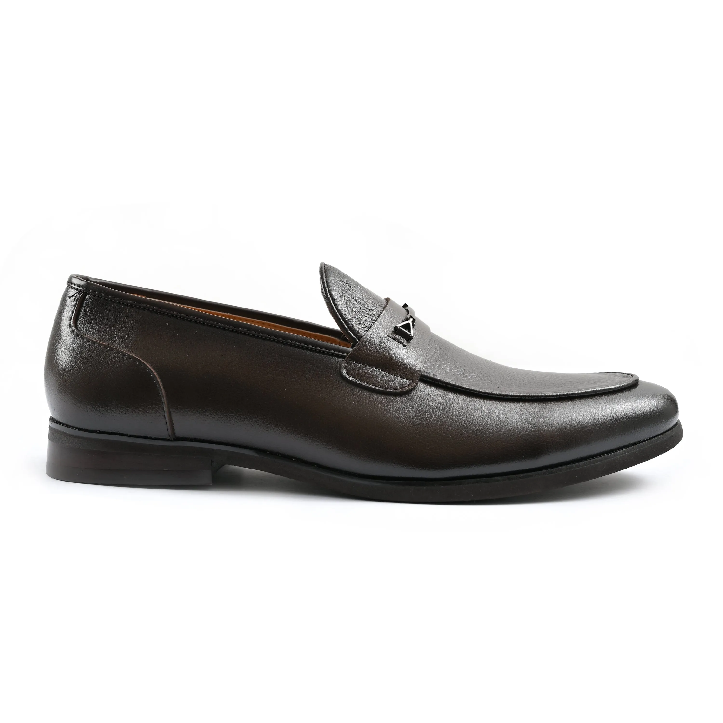 BROWN MILT TEXTURED SHOES