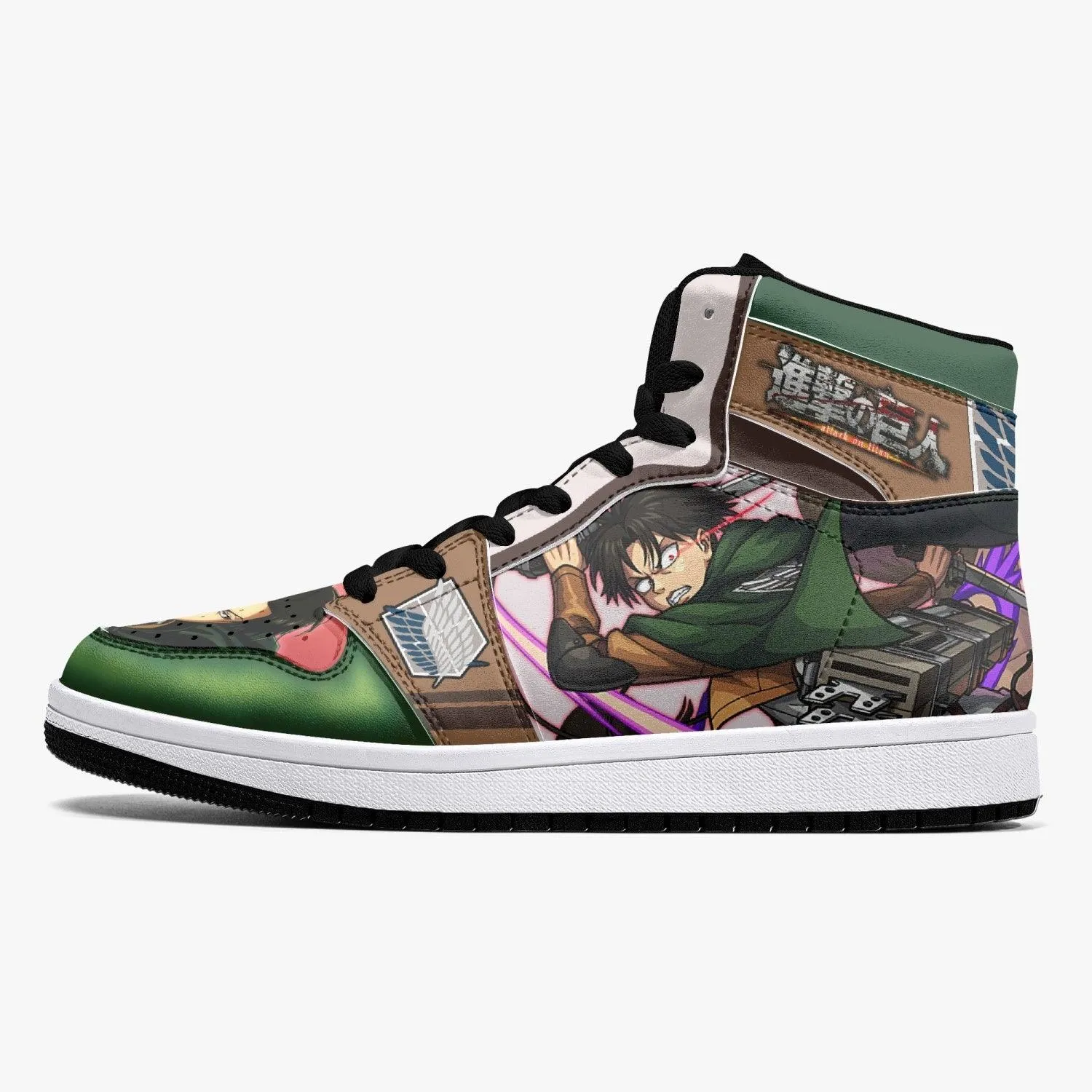 Captain Levi Attack on Titan Mid 1 Basketball Shoes