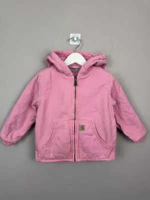 Carhartt Baby Pink Hooded Jacket 2y
