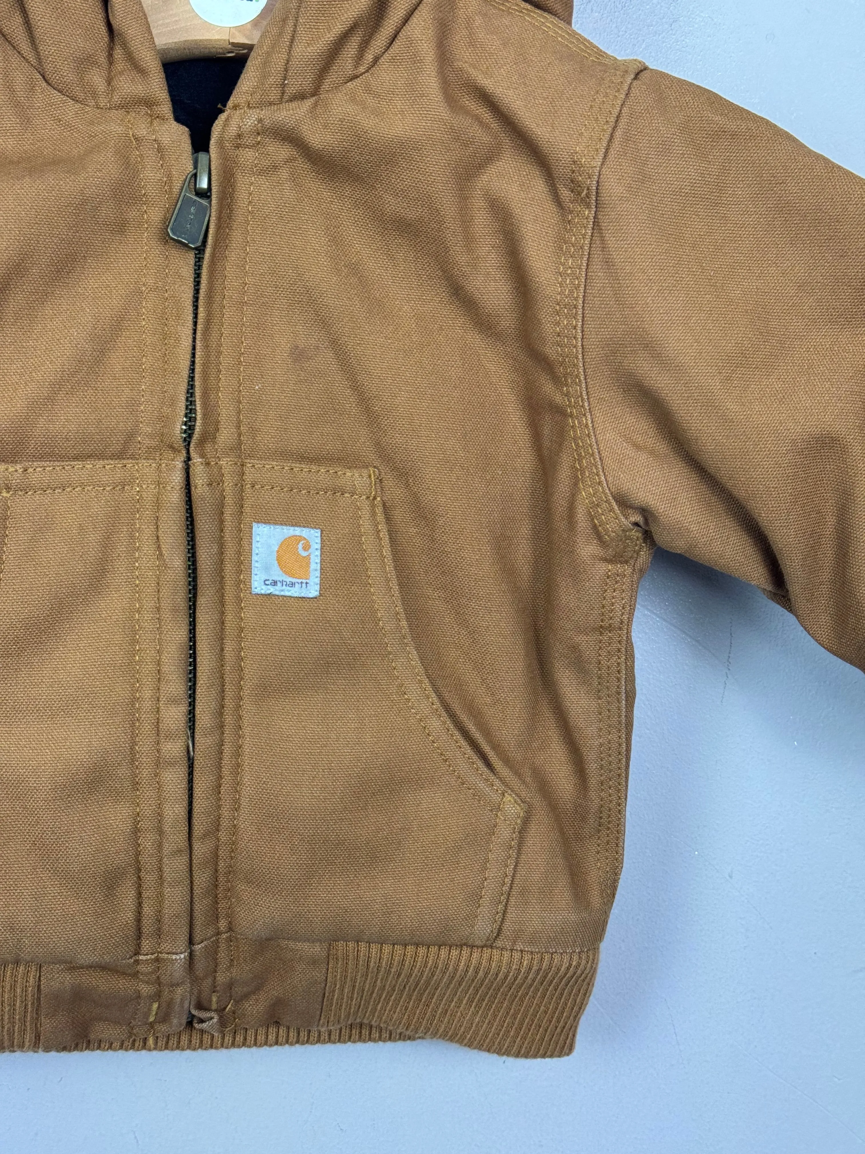 Carhartt Tan Hooded Jacket 12m