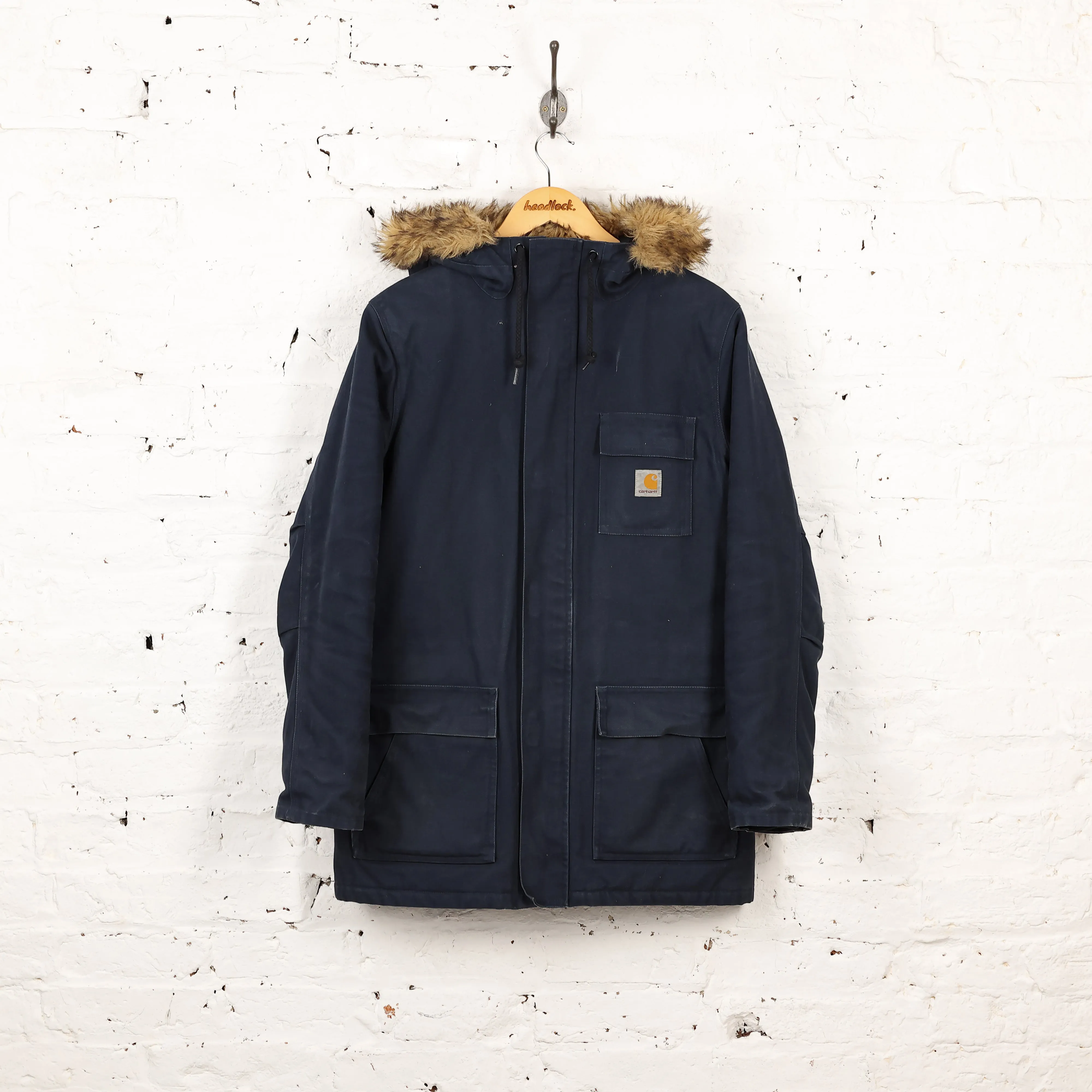Carhartt X'Siberian Parka Jacket Coat - Blue - M