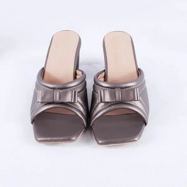 Cemic Copper Block Heels Sandals