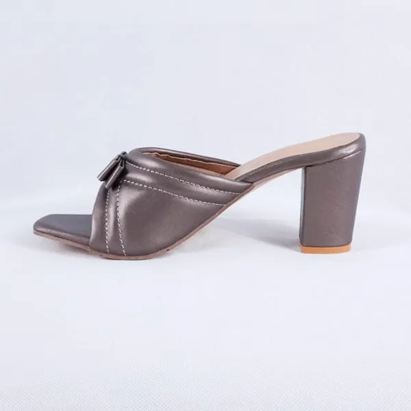 Cemic Copper Block Heels Sandals