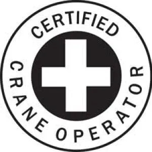 CERTIFIED CRANE OPERATOR Hard Hat Labels