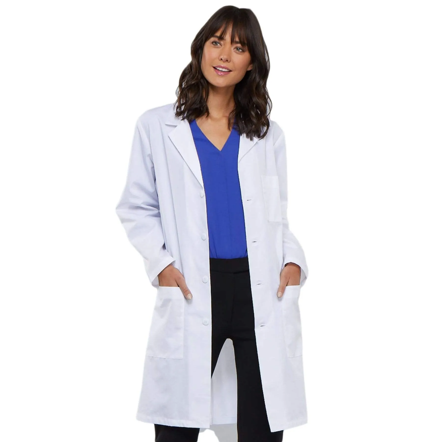 Cherokee Workwear Professionals 1346 Lab Coat Unisex 40" White