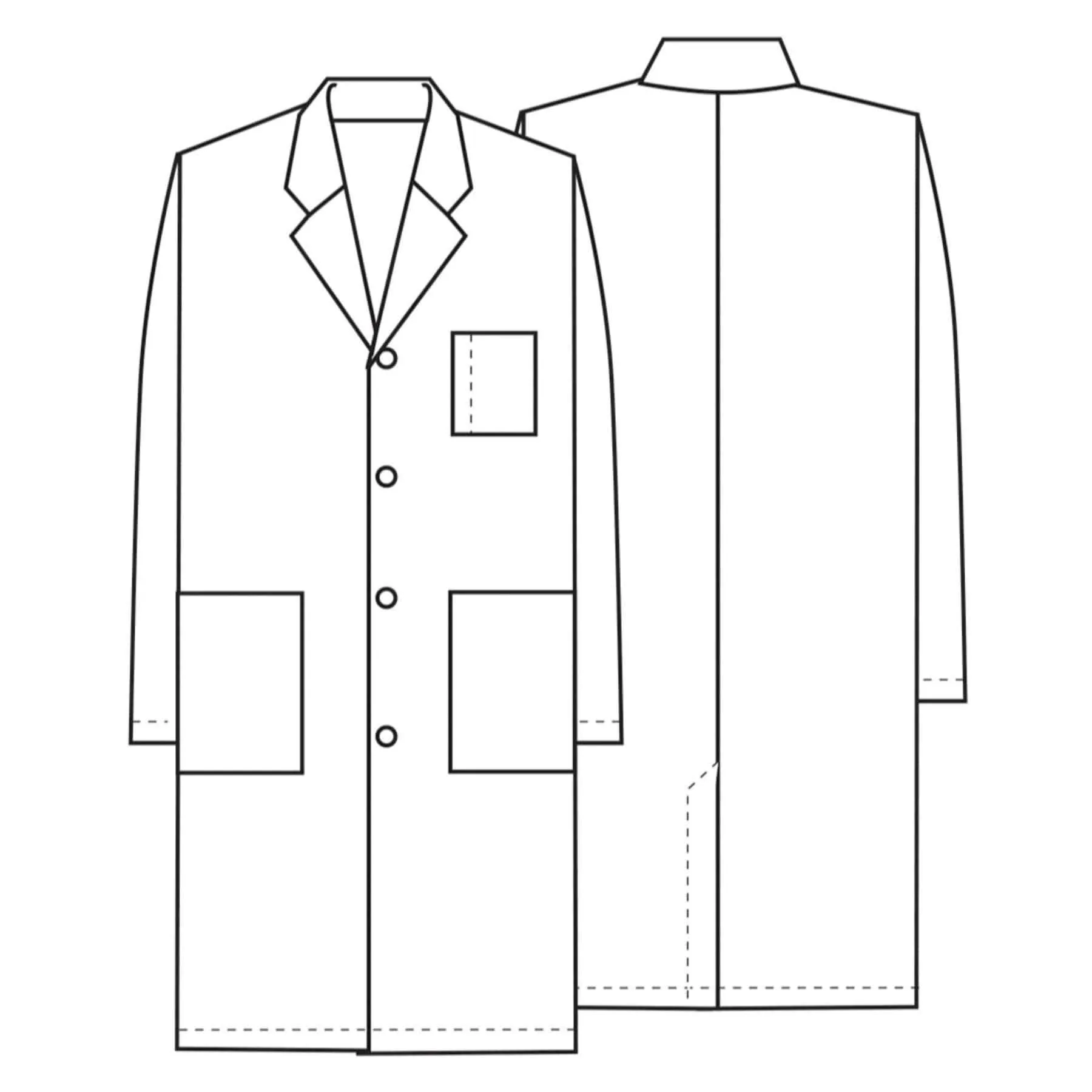 Cherokee Workwear Professionals 1346 Lab Coat Unisex 40" White