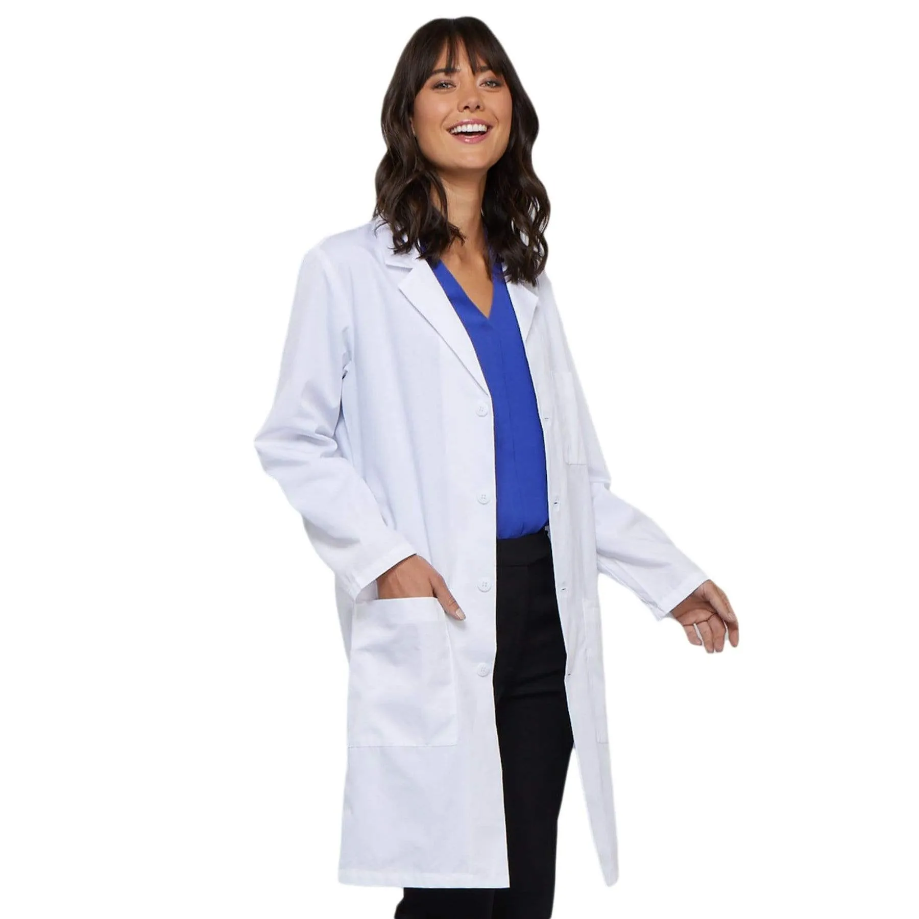 Cherokee Workwear Professionals 1346 Lab Coat Unisex 40" White