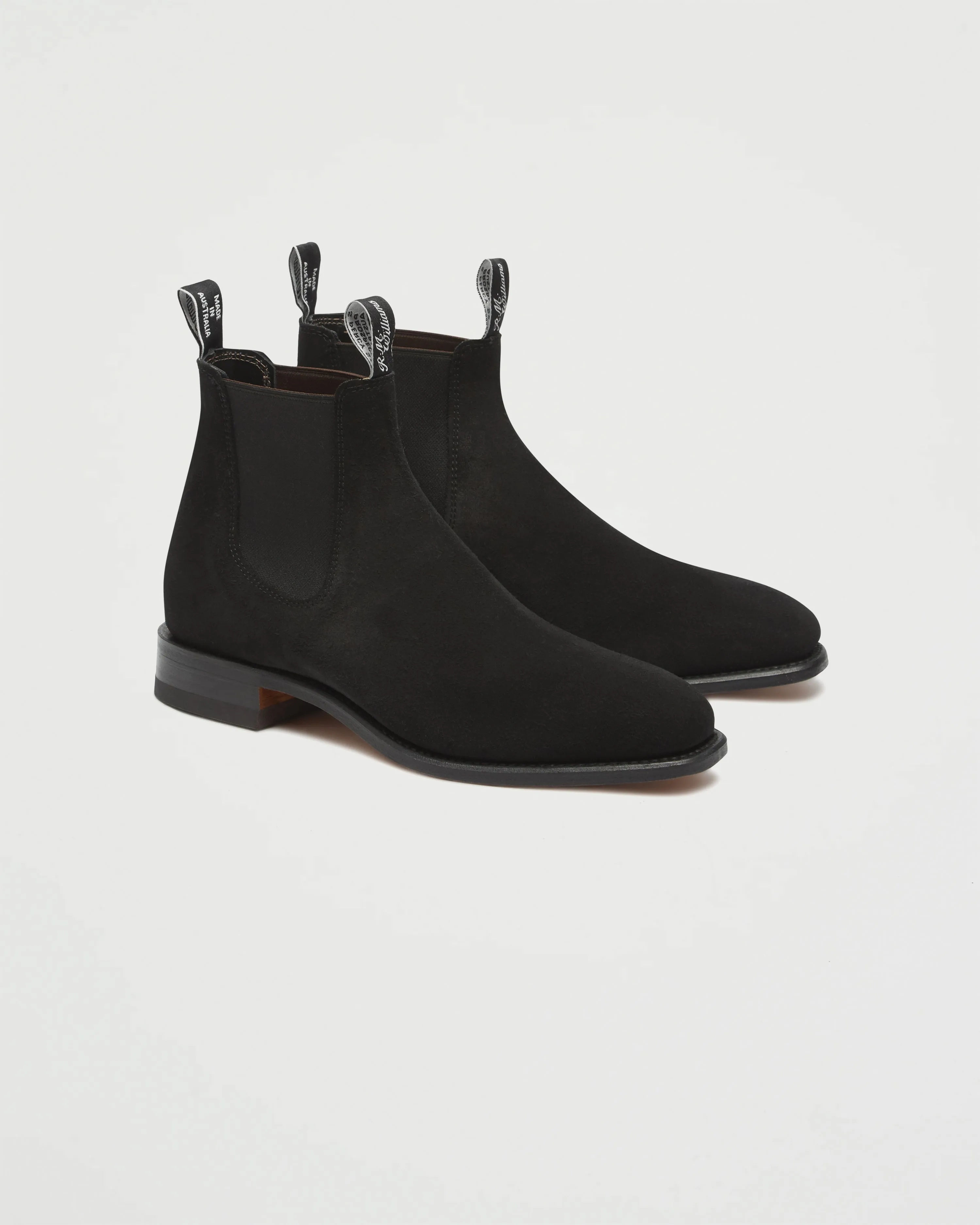 Craftsman Black Yearling Suede