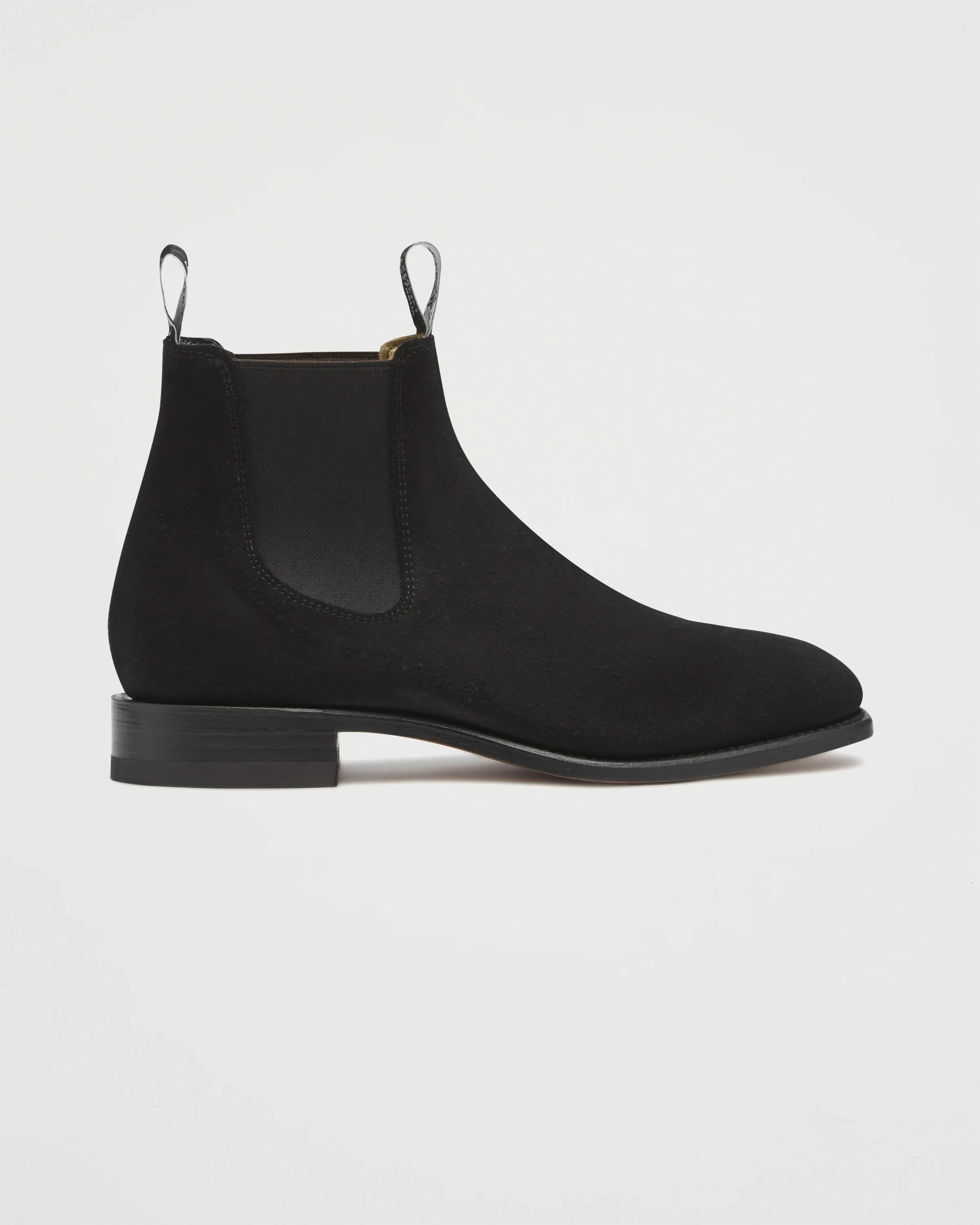 Craftsman Black Yearling Suede