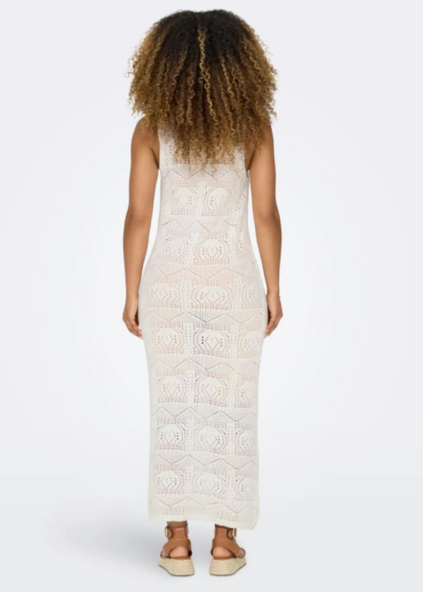 Cream Crochet Beach Dress