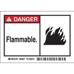 DANGER FLAMMABLE Labels