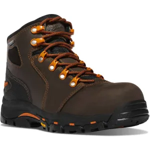 Danner Women's Vicious 4" Composite Toe Waterproof Slip Resistant Work Boot -Brown- 13884
