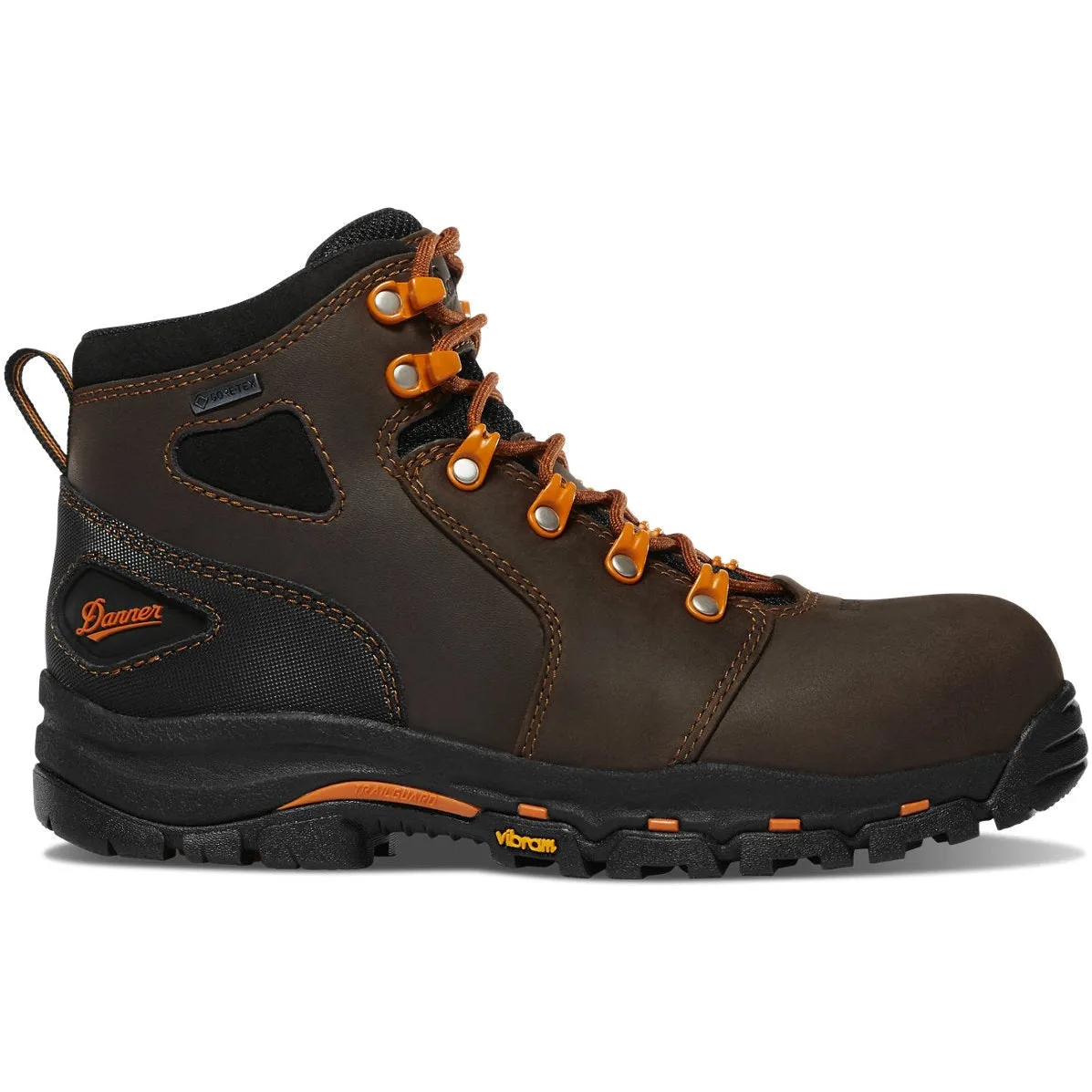 Danner Women's Vicious 4" Composite Toe Waterproof Slip Resistant Work Boot -Brown- 13884
